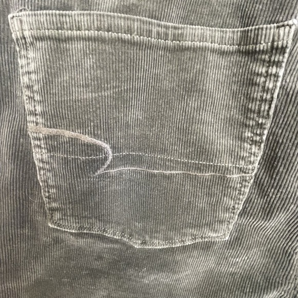 American Eagle Corduroy Pants Size 22 Short Super Stretch Hi-Rise Boot Cut Green - Picture 5 of 12